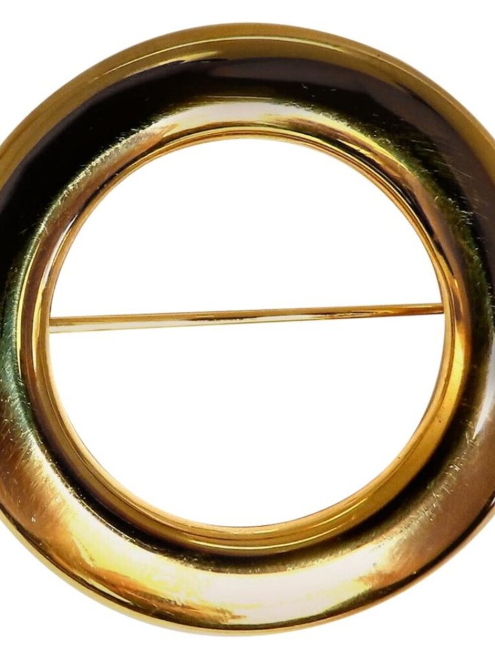 High Shine Circular Gold Pin 14 Karat*